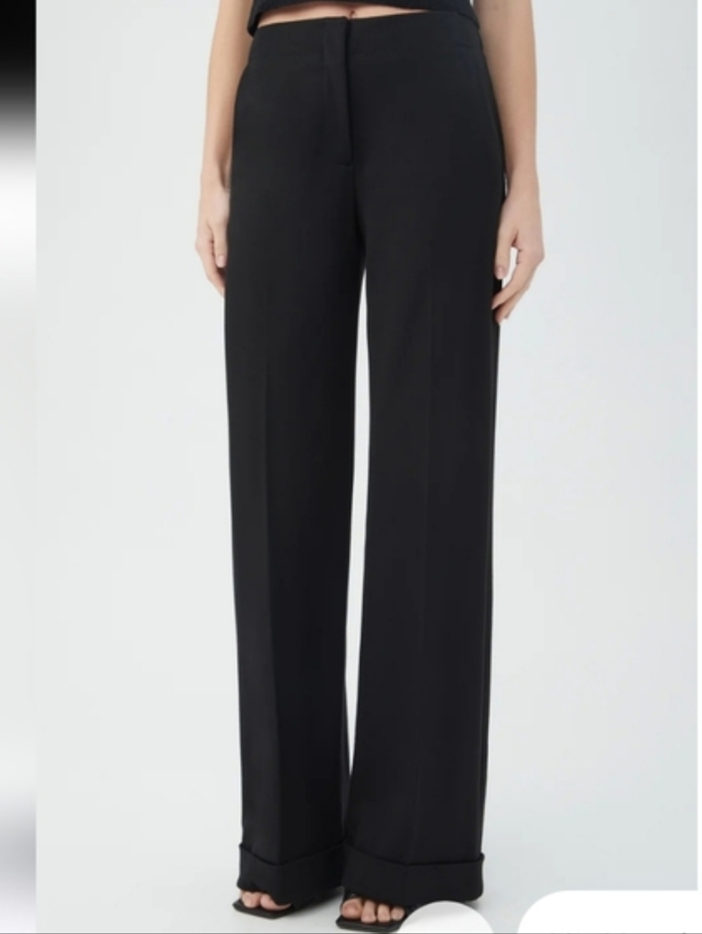Trina Turk Black Wide-Leg Trousers